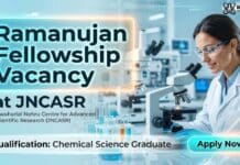 Ramanujan Fellow JNCASR Recruitment | PhD Chemistry Research Opportunity