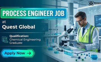 Process Engineer Job at Quest Global | Chemical Engineering Graduates Apply Now Chemical Engineering Job at Quest Global | Process Engineer Role