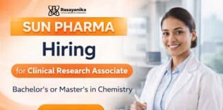 Clinical Research Associate Job at Sun Pharma | Chemistry Jobs | Apply Now Sun Pharma Careers Hiring Clinical Research Associate in Mumbai