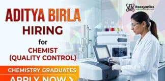 Quality Control Job at Aditya Birla Career for Chemistry Job in Tamil Nadu