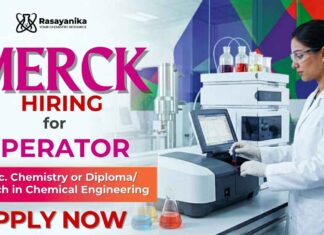 BSc Chemistry Jobs at Merck Career | Operator Hiring in Bangalore BSc Chemistry Jobs at Merck Career for Operator Job in Bangalore