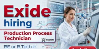 Exide Careers announces Chemical Engineering Jobs for Production Process Technician roles in Bangalore.
