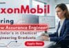 Chemical Engineering Jobs at ExxonMobil | Apply Now ExxonMobil Careers announces Chemical Engineering Jobs for Flow Assurance Engineer professionals in Bangalore.