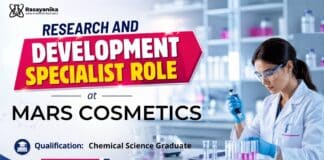 R&D Job at MARS Cosmetics | Chemical Science Career