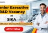 Senior Executive R&D Role at Sika | Chemical Science Graduates Apply Now BSc Chemistry Job at Sika | Senior Executive R&D Role