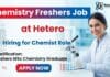 MSc Chemistry Freshers Job at Hetero | Chemist Role
