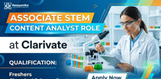 Clarivate Hiring MSc Chemistry Freshers Jobs | Content Analyst Role MSc Chemistry Freshers Jobs at Clarivate | Content Analyst Role