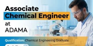 Chemical Engineering Job at Adama | Associate Engineer Role