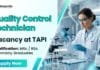 MSc Chemistry Jobs at TAPI | Quality Control Technician Role