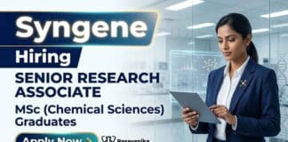 Research Associate Jobs at Syngene | M.Sc. Chemistry Graduates Apply Now Research Associate Jobs at Syngene Careers for Chemistry Jobs in Bangalore