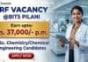 Chemistry JRF Vacancy at BITS Pilani Goa Campus for MSc Chemistry Candidates