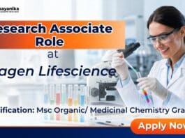 MSc Chemistry Job at Aragen | Research Associate Role