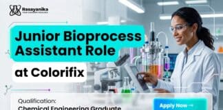 Colorifix Hiring Junior Assistant In Bioprocess | Chemical Engineers Apply Now Chemical Engineering Job at Colorifix | Junior Assistant Role