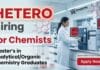 MSc Chemistry Freshers Job at Hetero Careers | Apply Now MSc Chemistry Freshers Job in Hetero Careers Chemist Job QC Analyst Pharma