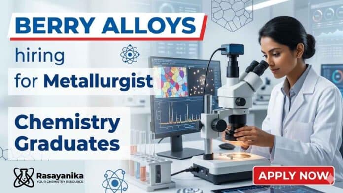 Chemical Engineering Job at Berry Alloys Careers Metallurgist Job ferro alloys industry Chemical Engineering Job at Berry Alloys Careers Metallurgist Job ferro alloys industry