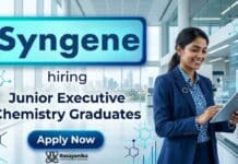 Executive Job at Syngene Careers | Junior Executive Role Executive Job Syngene Careers Chemistry Jobs Junior Executive supply chain Bangalore