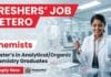 MSc Chemistry Freshers Job at Hetero Careers | Apply Now MSc Chemistry Freshers Job in Hetero Careers Chemist Job QC Analyst Pharma