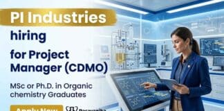Organic Chemistry Jobs at PI Industries Careers | Apply Now PI Industries Hiring Project Manager (CDMO) | Organic Chemistry Jobs