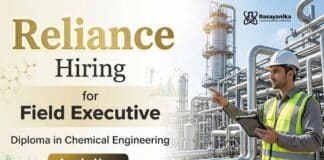 Reliance Careers hiring for Chemical Engineering jobs in Field Executive jobs role