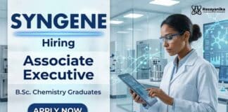 BSc Chemistry Jobs at Syngene Careers for Associate Jobs | Apply Now BSc Chemistry Jobs at Syngene Careers for Associate Jobs in Bangalore