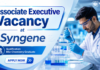 BSc Chemistry Jobs Syngene | Associate Executive Role