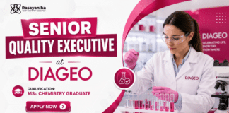 MSc Chemistry Job at Diageo | Quality Assurance Executive