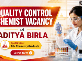 BSc Chemistry Jobs at Aditya Birla | Quality Control Chemist