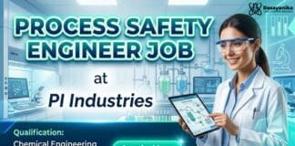 Chemical Engineering Job at PI Industries | Process Safety Engineer 