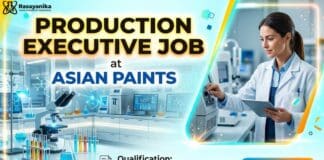 Chemical Engineering Job at Asian Paints | Production Executive