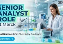 MSc Chemistry Job at Merck | Senior Analyst Role