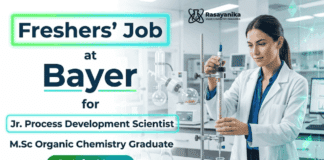 MSc Chemistry Freshers Job Bayer Careers R&D Jobs process development