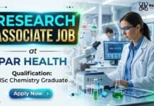 MSc Chemistry Job at Par Health | Research Associate Role 
