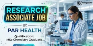 MSc Chemistry Job at Par Health | Research Associate Role 