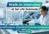 MSc Chemistry Job in Production at Sai Life Sciences | Apply Now