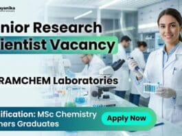 MSc Chemistry Freshers Job at Sriramchem | Research Scientist 