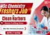 MSc Chemistry Freshers Job at Clean Harbors | Waste Profiling Role