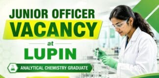 MSc Chemistry Jobs at Lupin | Junior Officer Role