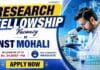 Research Fellowship for MSc Chemistry Students at INST Mohali
