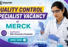 Merck Hiring Analytical Chemistry Graduates | Quality Control Specialist Quality Control Specialist at Merck | MSc Chemistry Graduates Apply Now