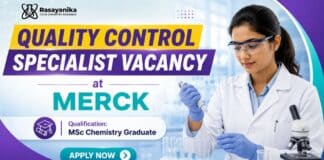 Merck Hiring Analytical Chemistry Graduates | Quality Control Specialist Quality Control Specialist at Merck | MSc Chemistry Graduates Apply Now