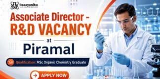 Piramal Hiring Associate Director – R&D | MSc Chemistry Graduates Apply Now MSc Chemistry Job at Piramal | Associate Director R&D