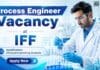 Process Engineer Job at IFF | Chemical Engineering Graduates Apply Now Chemical Engineering Job at IFF | Process Engineer Role