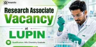 MSc Chemistry Job at Lupin | Research Associate Role