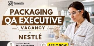 Nestle Hiring Chemistry Graduates for Packaging QA Executive | Apply Now Nestlé Careers: Chemistry Jobs | QA Executive Role