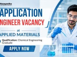 Chemical Engineering Job at Applied Materials | Application Engineer Role