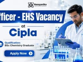 BSc Chemistry Jobs at Cipla | EHS Officer Role