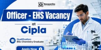BSc Chemistry Jobs at Cipla | EHS Officer Role