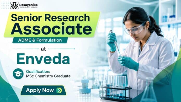 MSc Chemistry Job at Enveda | Research Associate Role, Hyderabad MSc Chemistry Job at Enveda | Research Associate Role, Hyderabad
