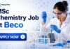 MSc Chemistry Job at Beco – R&D Executive Vacancy in Mumbai MSc Chemistry Job at Beco | Candidates Apply Now
