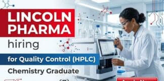 Lincoln Pharma Hiring for Quality Control Jobs | Apply Now